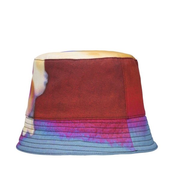 NWT$450 Alexander McQueen Embroidered Logo Abstract Luminous Flower Bucket Hat L - Picture 4 of 15